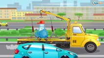 Children Video - The Police Car helps in the City | Emergency Cars & Trucks Cartoons for Kids