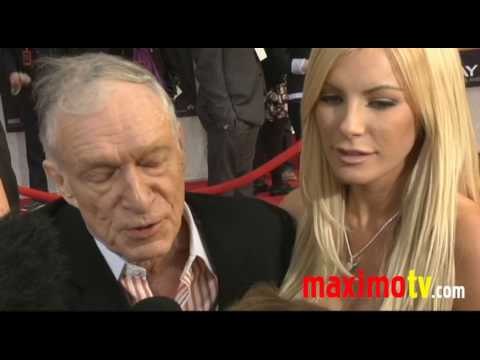 Hugh Hefner and Crystal Harris at IRON MAN 2 Premiere