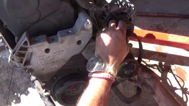 VW GOLF JETTA TDI 1.9 MK5 SERPENTINE BELT DIAGRAM and REPLACEMENT