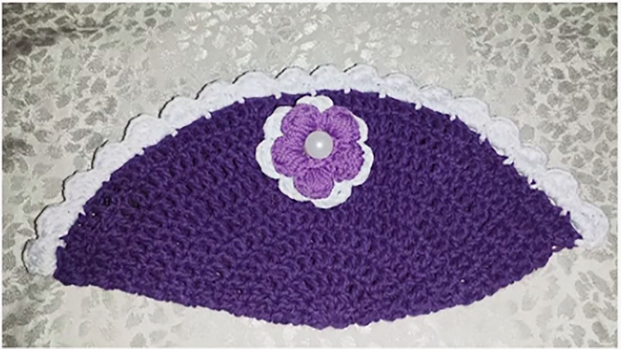 Cara Merajut Dompet Cantik Setengah Lingkaran