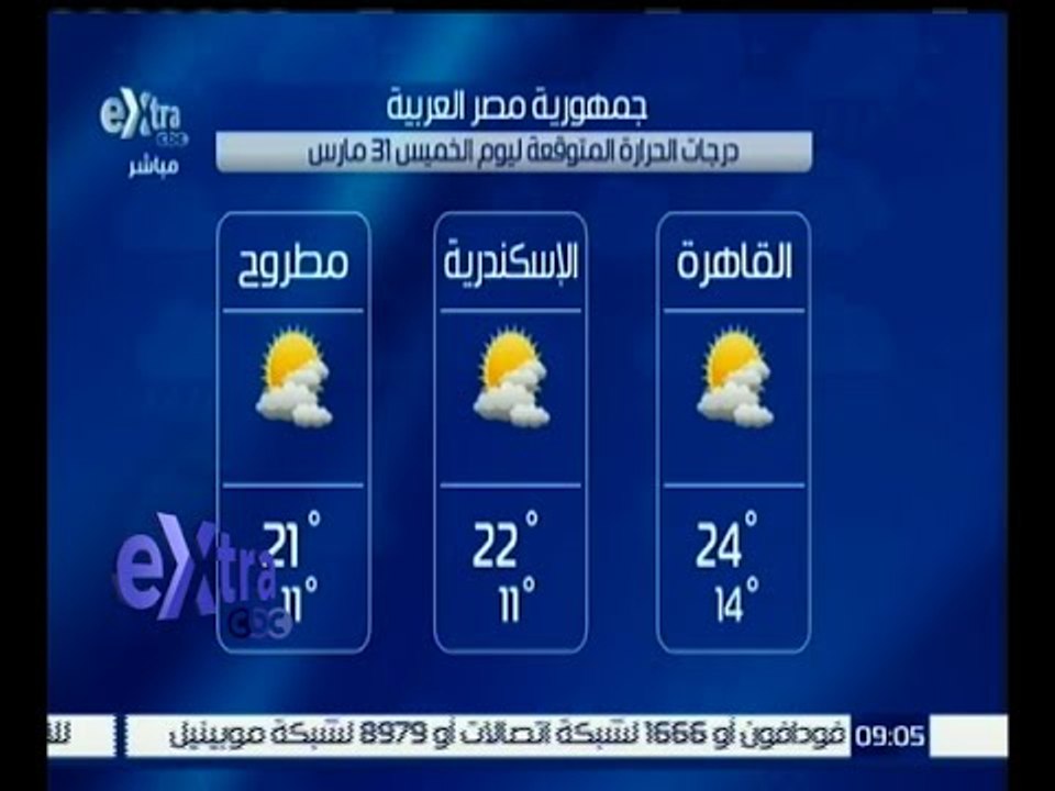 غرفة الأخبار | تعرف على درجات الحرارة المتوقعة...