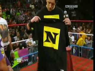 WWE RAW - John Cena takes on a Nexus T-Shirt