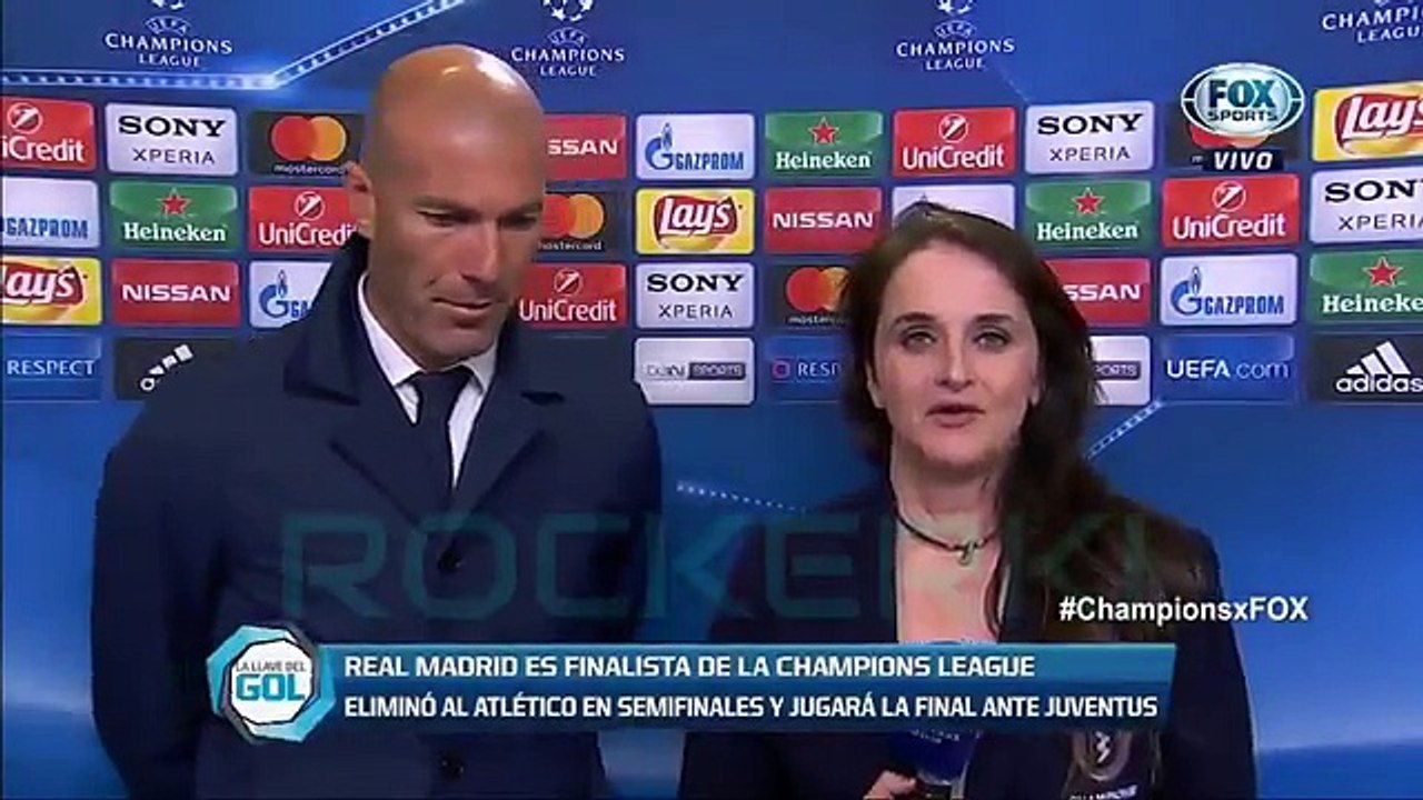 Atletico Madrid 2 - 1 Real Madrid DECLARACIONES ZIDANE _ pase a la final -