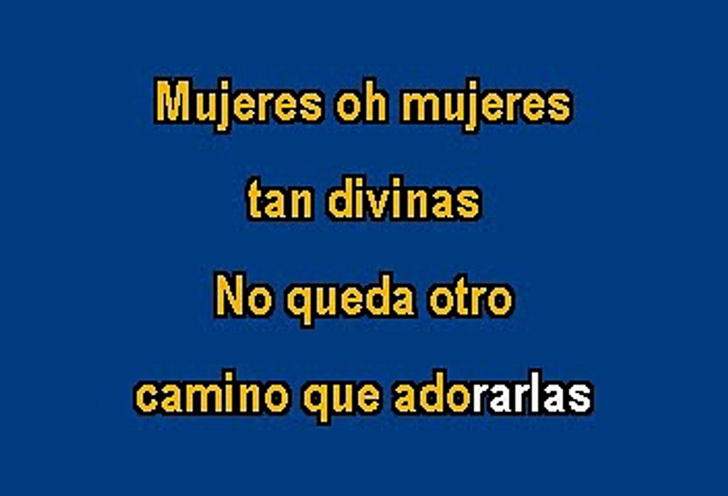 Vicente Fernandez - Mujeres Divinas (Karaoke)