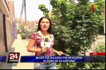 Ate: mujer resultó herida tras resistirse al robo de su cartera