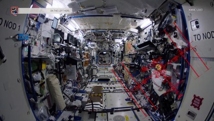 Space Station Fisheye Fly-Through 4K (Ultra HD)