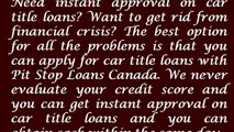 Fast and easy approval on car title loans in Ottawa