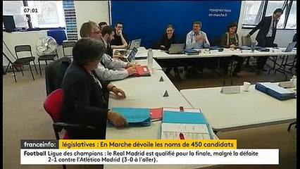 Législatives: Une liste de 450 candidats de "La République en marche" d'Emmanuel Macron dévoilée ce midi