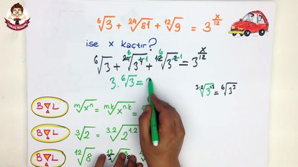 KÖKLÜ İFADELERDE 4 İŞLEM SORU ÇÖZÜMÜ | YGS KAMPI '16 Matematik #26