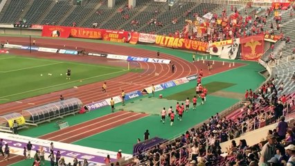 160806名古屋グランパスサポーター選手登場コール(サンフレッチェ広島戦)
