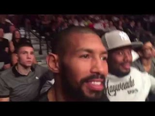 Floyd Mayweather Badou Jack Ashley Theophane Ringside - esnews