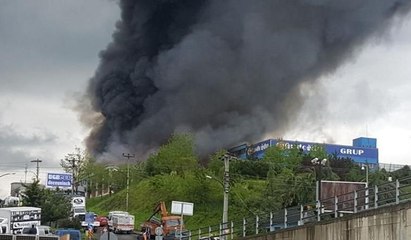 Trabzon'da mobilya fabrikasında korkutan yangın