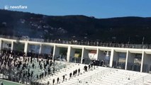 Clashes break out after Greek Cup final at Volos between PAOK and AEK