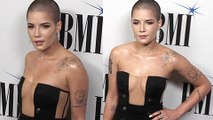 Halsey Shows Off Massive CLEAVAGE At 2017 BMI Pop Awards