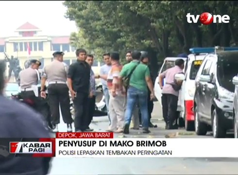 Petugas Tangkap Penyusup di Mako Brimob