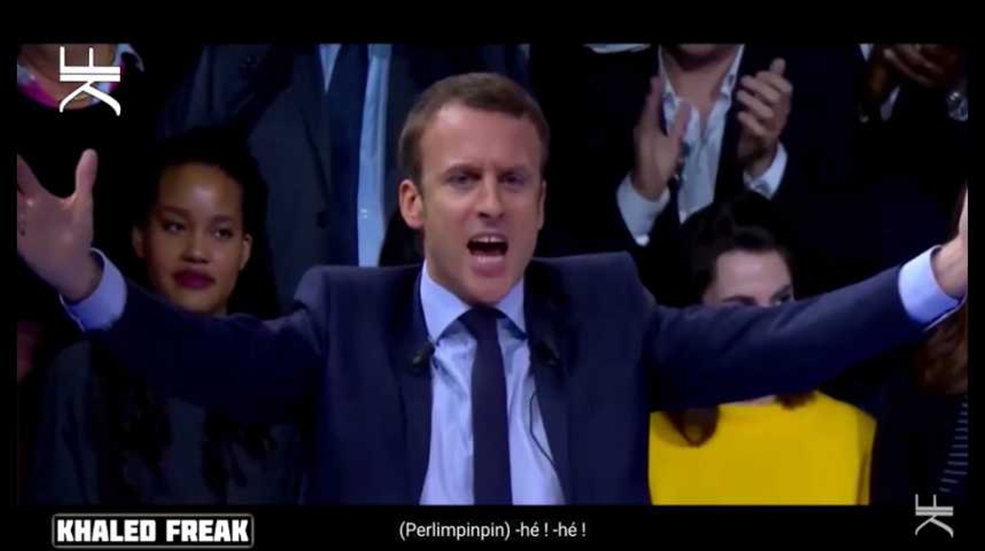 Poudre de perlimpinpin' : Le fabuleux remix de Khaled Freak feat. Macron -  Vidéo Dailymotion