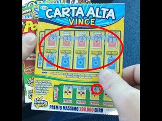 CARTA ALTA VINCE ho vinto tutti i premi-GrattaVinci || Scratchcard - I won all prizes