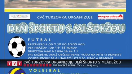 CVČ TURZOVKA ORGANIZUJE DEŇ ŠPORTU S MLÁDEŽOU