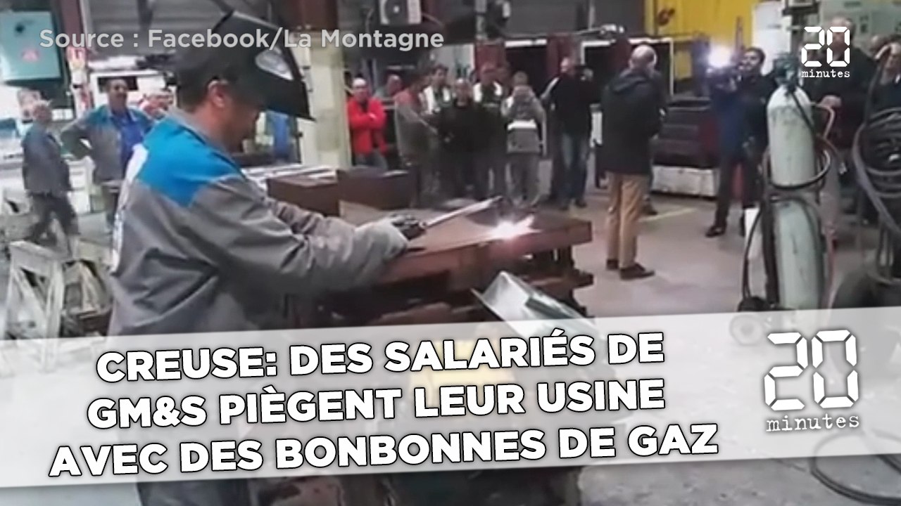 Creuse: Des salariés de GM&S piègent leur usine avec des bonbonnes de gaz