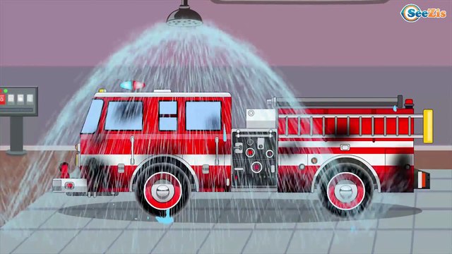 Camion de pompier, camion, voiture, Apprendre les transports | Compilation