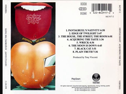 GENTLE GIANT - ACQUIRING THE TASTE - Acquiring The Taste-Wreck