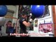 LEO SANTA CRUZ DIGS INTO POWER SHOTS!! HAS SWIFT HANDS - EsNews Boxing