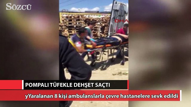 Kağıt toplayıcısı pompalı tüfekle dehşet saçtı