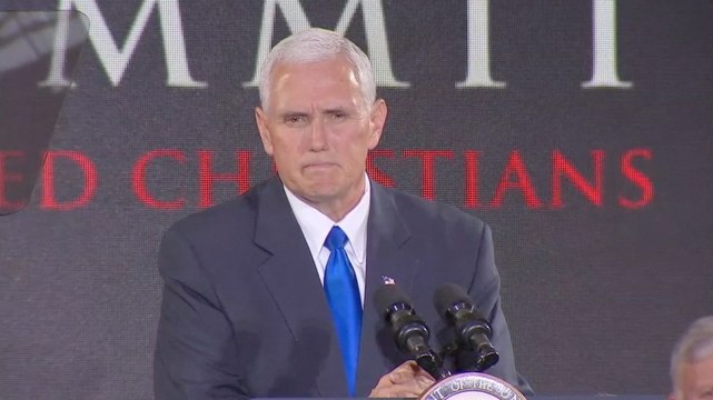 Pence says Christianity is most persecuted faith