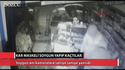 Sahte plaka ve kar maskeli soygun yapıp kaçtılar