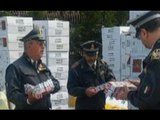 Brindisi - 4 tonnellate di sigarette di contrabbando sequestrate al porto (11.05.17)