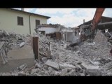 San Pellegrino di Norcia (PG) - Terremoto, demolita abitazione (11.05.17)