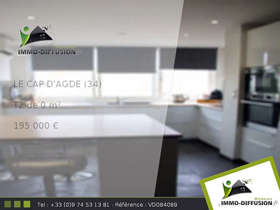 T2 A vendre Le cap d'agde 0m2 - 195 000 Euros