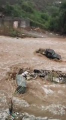 Severe Saudi Flooding Sweeps Away Vehicle