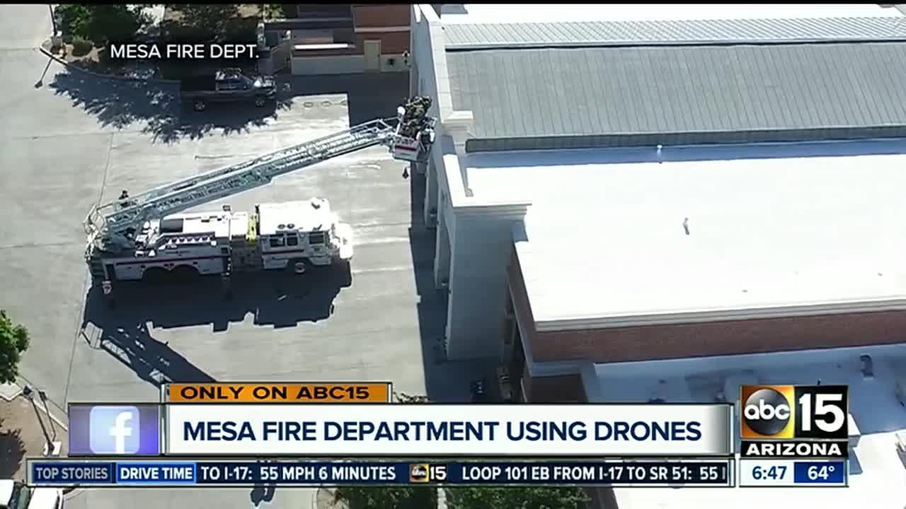 Mesa Fire Department using drones to help fire fights