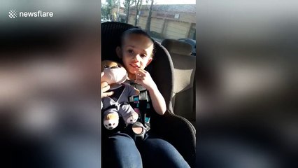 Doctor gives little girl a teddy bear with hearing aids like her