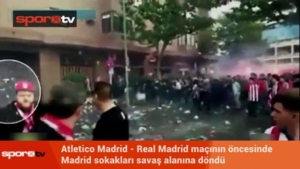 Madrid sokaklar savaş alanı!
