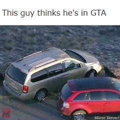 Carjacker thinks he's in GTA
