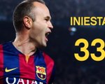 'Incredible' Iniesta turns 33