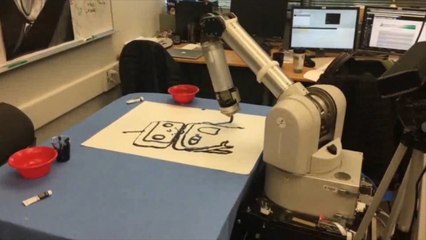 Robot attempts self portrait