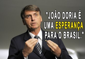 Jair Bolsonaro fala sobre Doria em entrevista: "João Doria é uma esperança para o Brasil ainda."