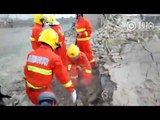 Xinjiang Firefighters Scour Rubble Following Earthquake