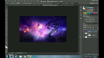 Photoshop Tutorial - Galaxy Logo Design From Face