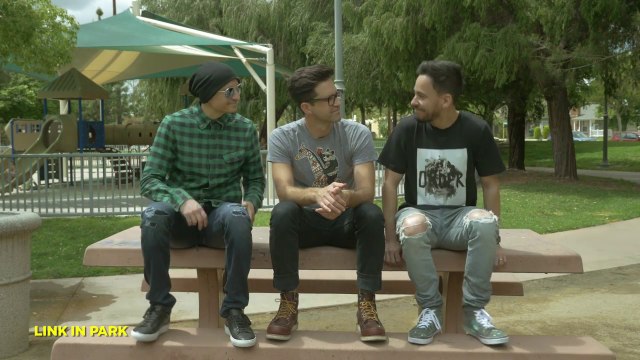 Linkin Park.. dans un parc... devant Lincoln HAHA