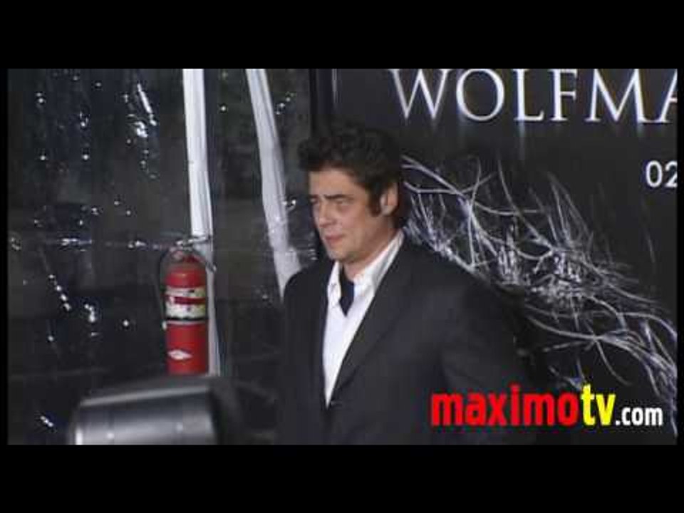 BENICIO DEL TORO at "The Wolfman" Los Angeles Premiere Arrivals February 9, 2010