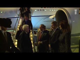 Montevideo - Arrivo del Presidente Mattarella (11.05.17)
