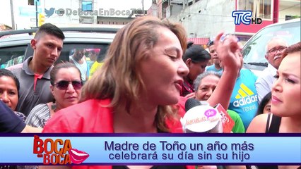Madre de Toño un año más celebrará su día sin su hijo