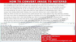 how to convert gif, tiff, jpg, jpeg, pdf image to notepad