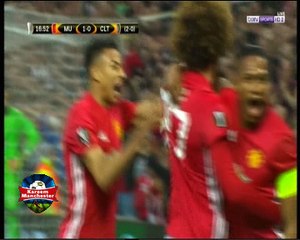 هدف  أول لمانشستر مروان فيلايني مانشستر يونايتد (1) - (0) سيلتا فيغو