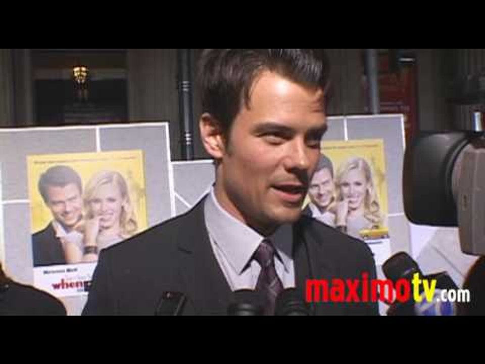 JOSH DUHAMEL on Fergie at 'WHEN IN ROME' Premiere