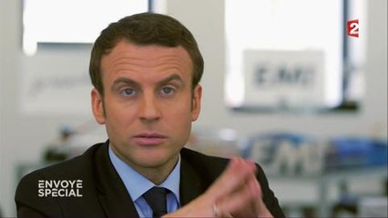 Emmanuel Macron : "Je fais vendre comme une lessive"